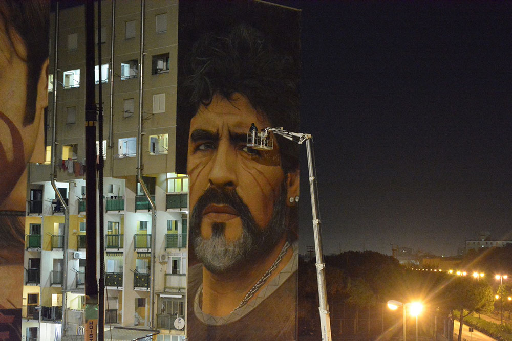 Restauración de Murales Maradona 2.