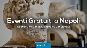 Eventos gratuitos en Nápoles durante el fin de semana de noviembre 30 a 2 Diciembre 2018 | Puntas xnumx