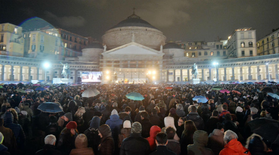 Concierto Piazza Plebiscito Nápoles