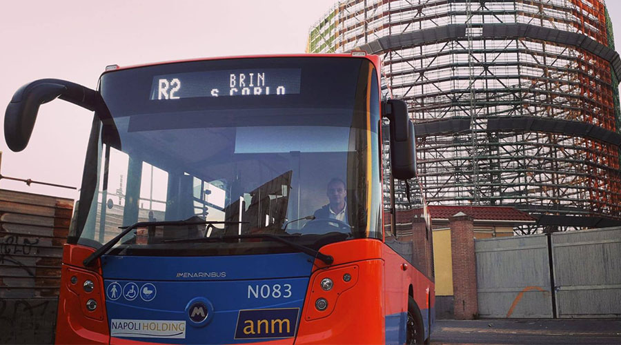 Novo ônibus Citymood em Nápoles