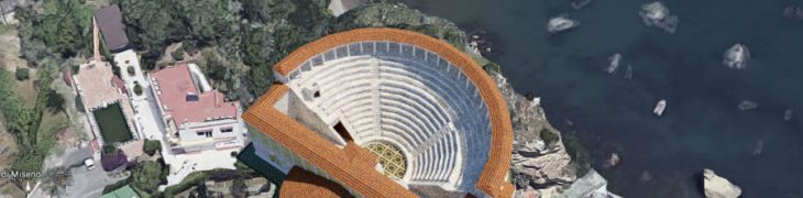 Teatro romano di Miseno dall'alto