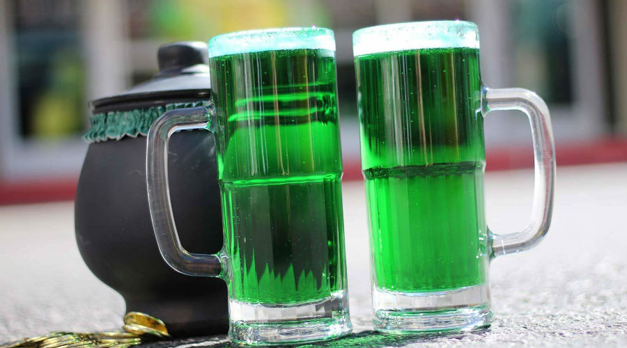 Bière verte de St. Patrick