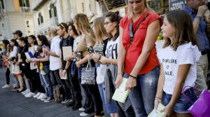 BookMob na Piazza Dante em Nápoles