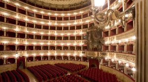 Interior del teatro San Carlo en Nápoles