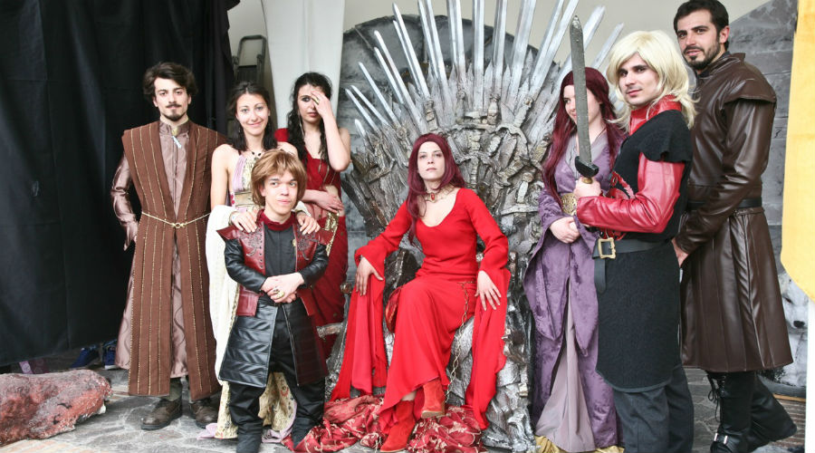 Cosplay of Game of Thrones in the Comicon in Naples