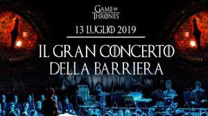 Gran concierto de la barrera en San Leucio con la música de Juego de tronos