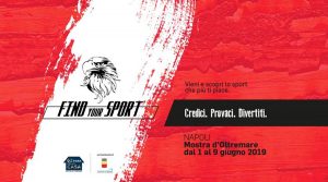 Locandina Find your sport alla Mostra d'Oltremare