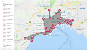 Perimetro della domenica ecologica a Napoli