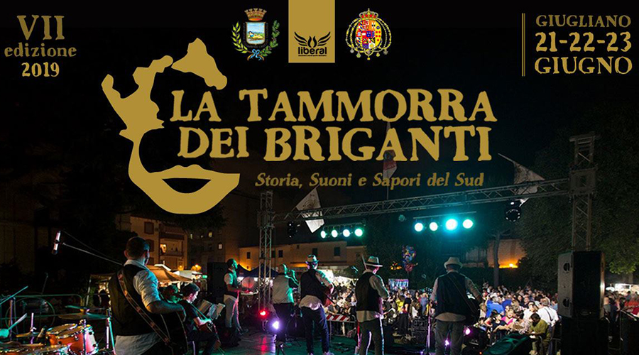 El bandolero 2019 tammorra en Giugliano con música, festivales, teatro y mercados.