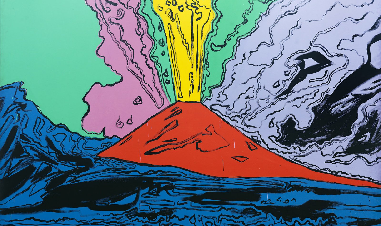 Andy Warhol Vesuv, der Vulkan Vesuv