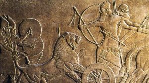 Die Assyrer im Schatten des Vesuvs im Mann in Neapel