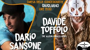 Dario Sansone (Foja) e Davide Toffolo a Giugliano in un concerto acustico gratuito