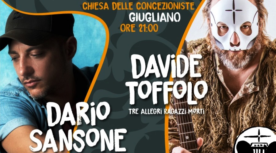 Dario Sansone e Davide Toffolo em concerto