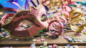 2020 Karneval in Bagnoli in Neapel mit maskierten Paraden und Workshops