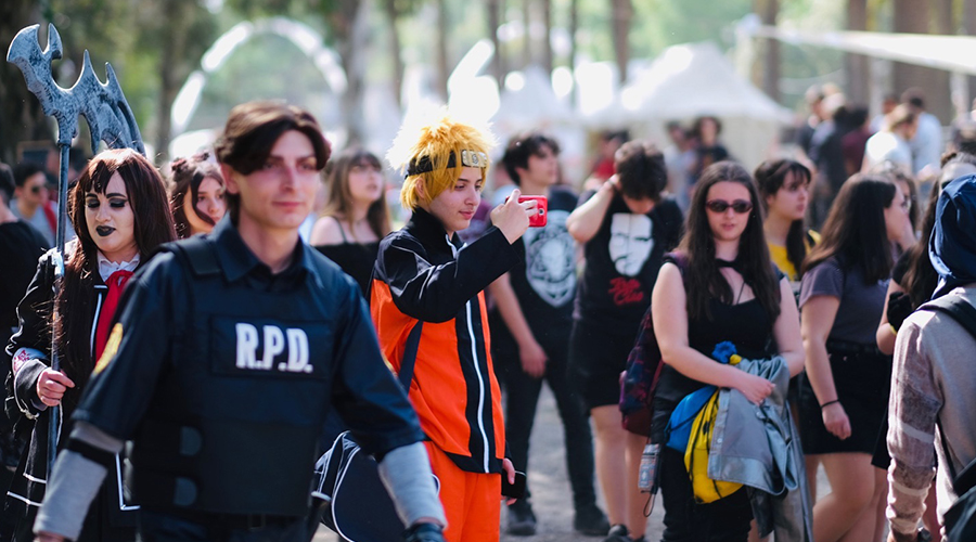 Cosplay en el Comicon de Nápoles