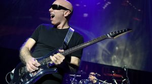Joe Satriani in concert at the Teatro Augusteo in Naples, the legend of rock music