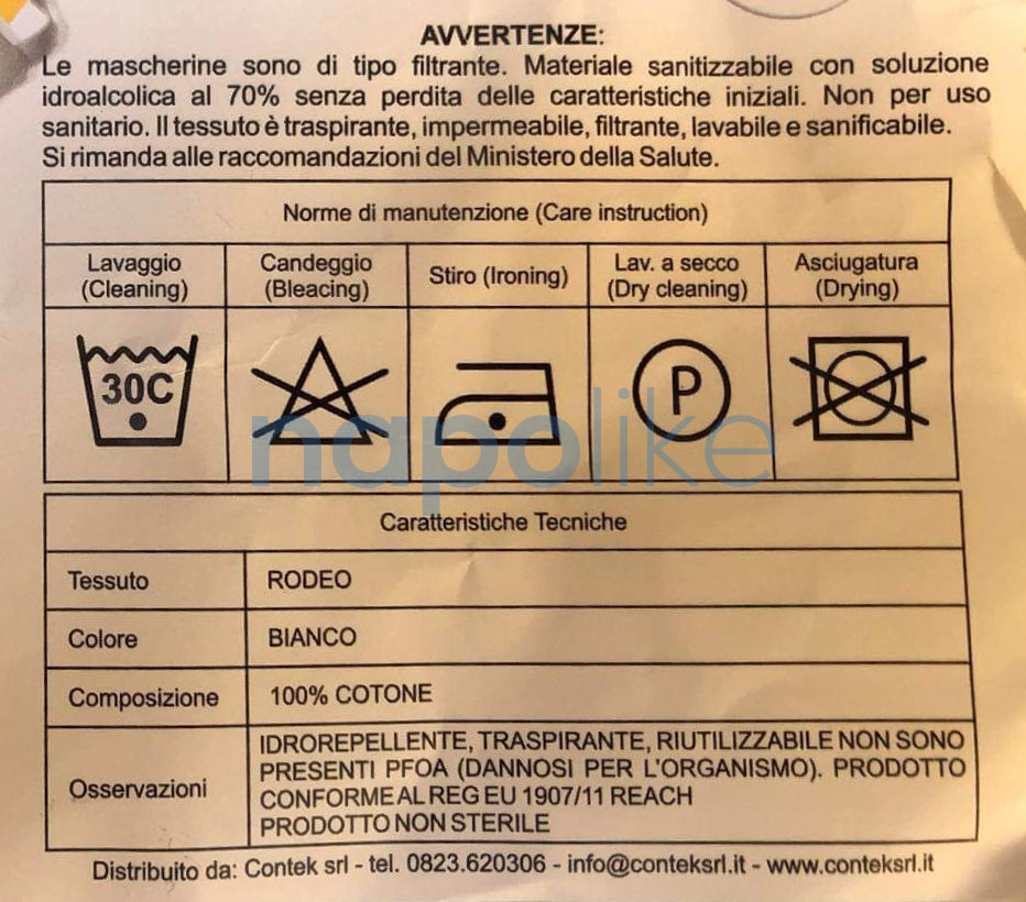 Istruzioni Mascherine Coronavirus Regione Campania