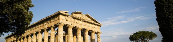 Die alten Ruinen von Paestum