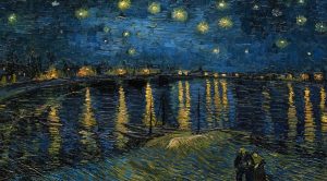 Starry night over the Rhone of Van Gogh