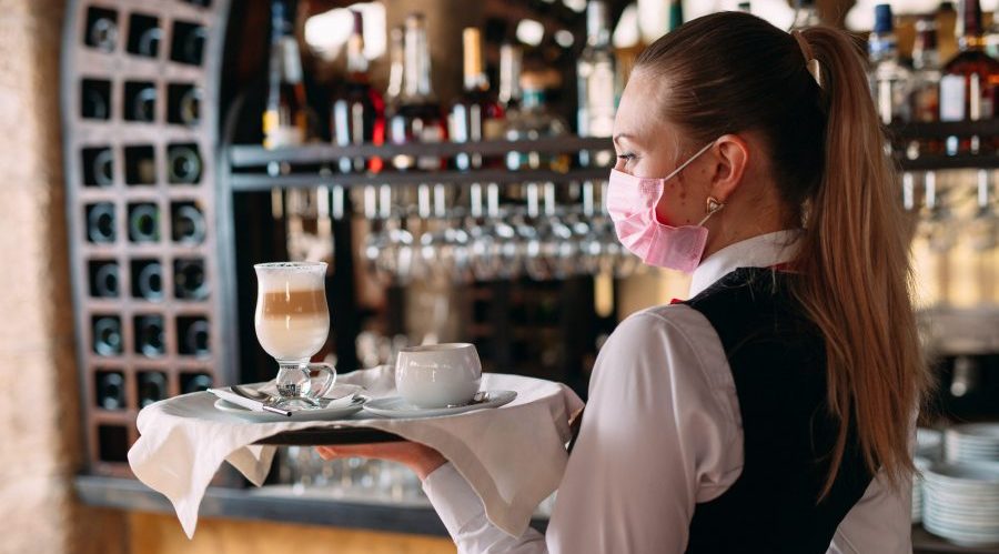 Mask at the bar