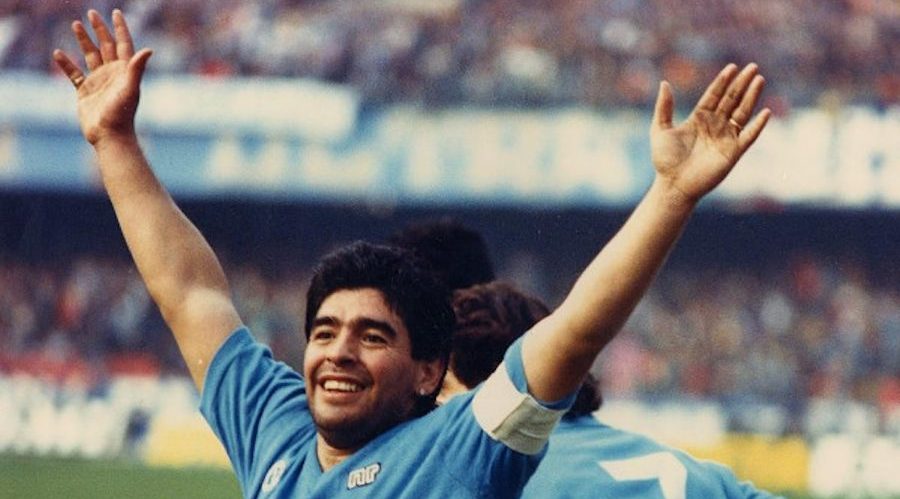 The footballer Diego Armando Maradona