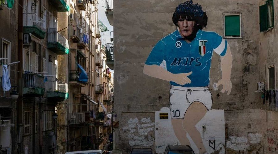 Murals of Maradona in the Spanish Quarters