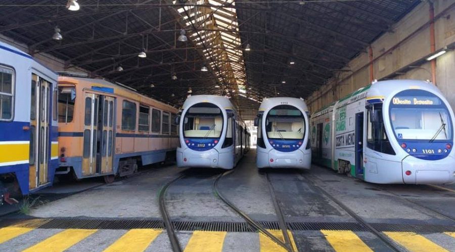 Tram à Naples