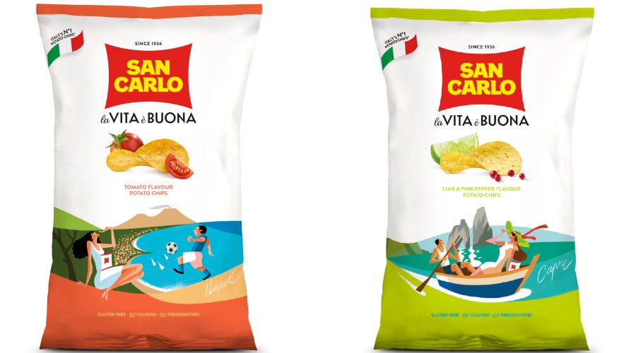 San Carlo chips dedicated to Naples