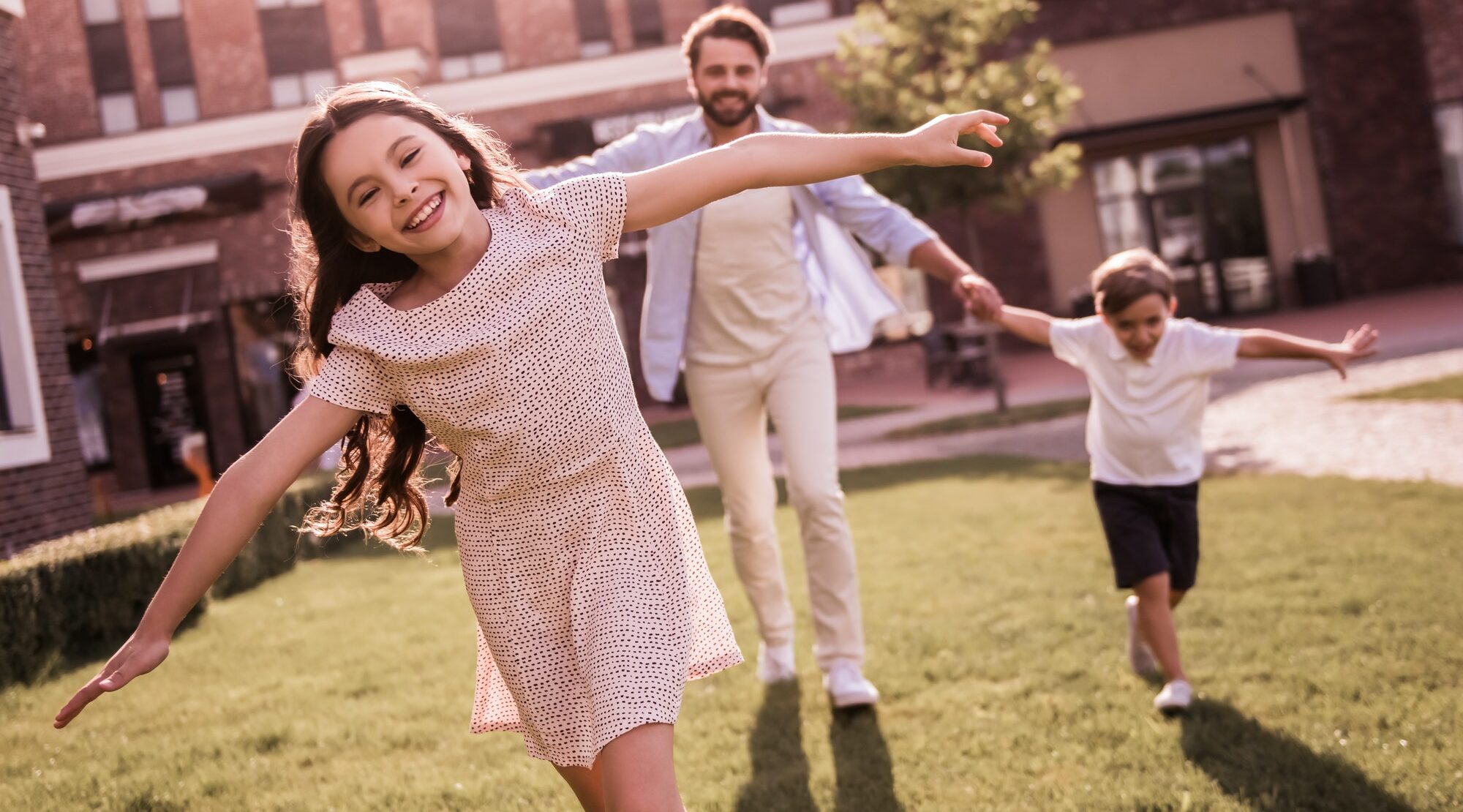 Papa avec enfants