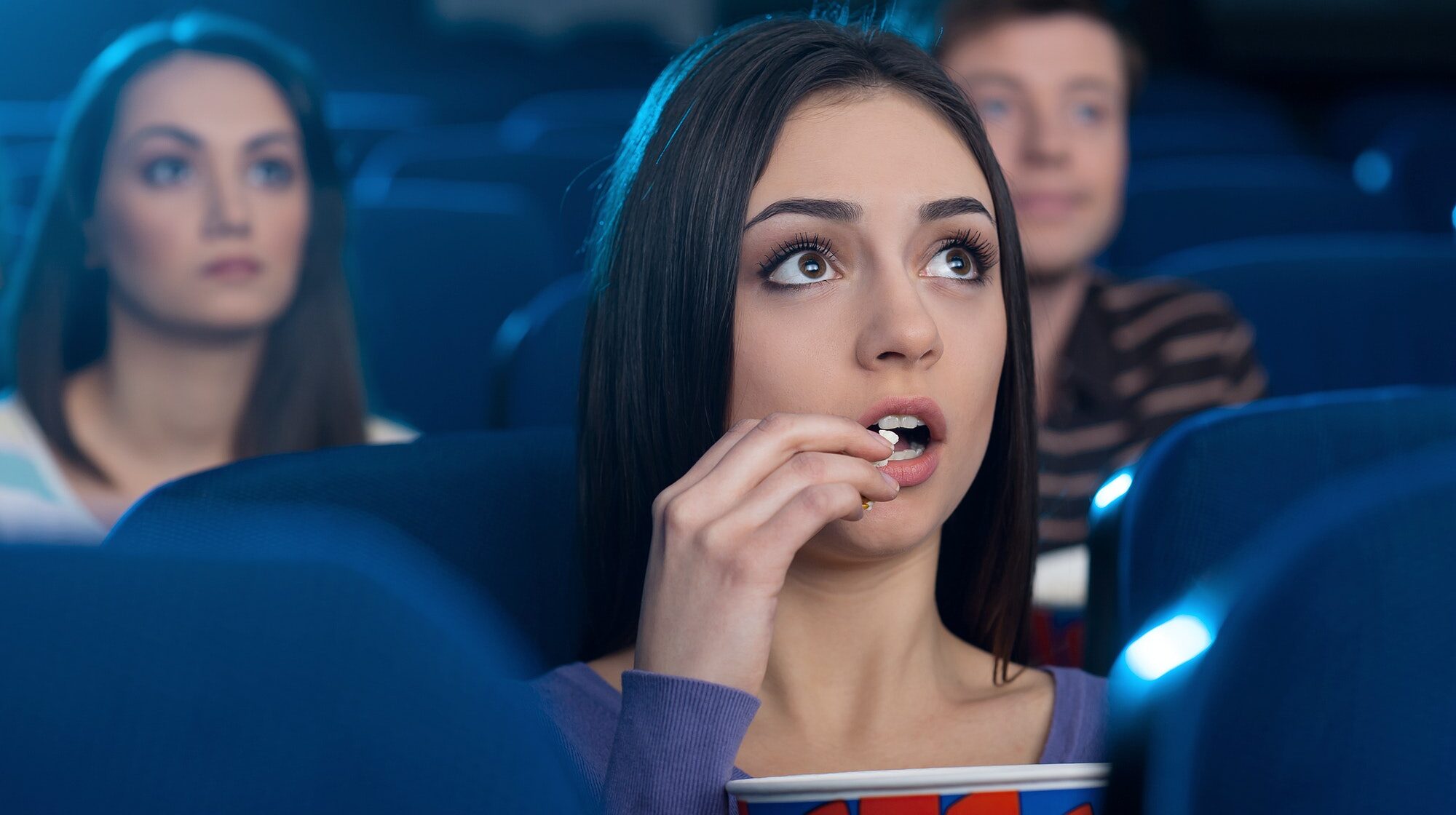 Woman at the cinema