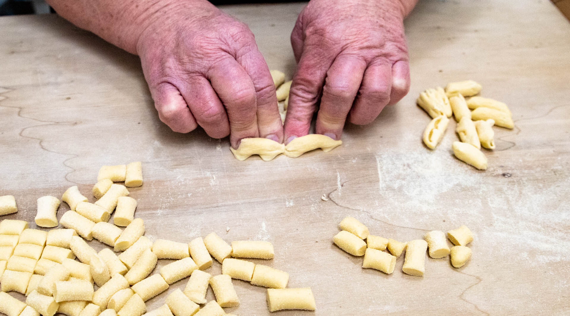 Handmade cavatelli