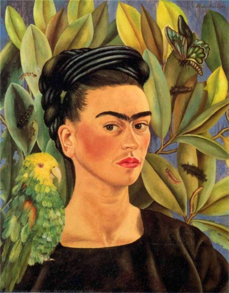 Self-portrait of Frida Kahlo