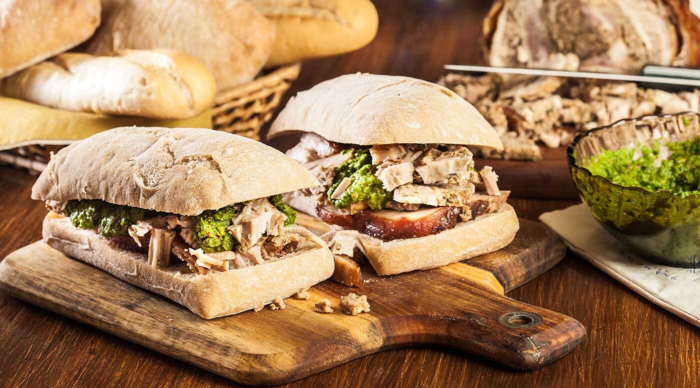 Panino e porchetta