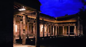 Pompeji bei Nacht