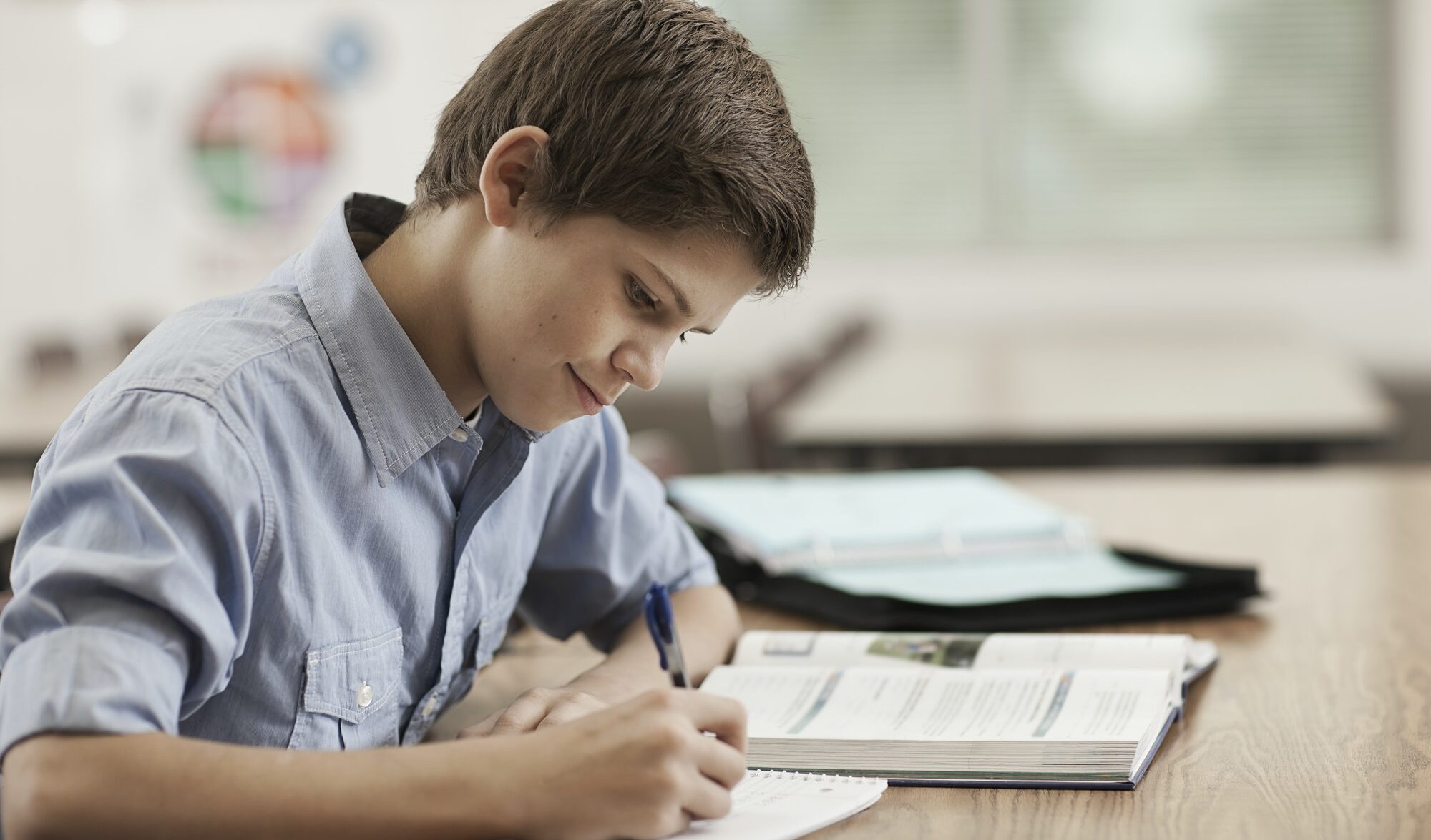 Studente a scuola