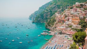 Positano Küste von oben