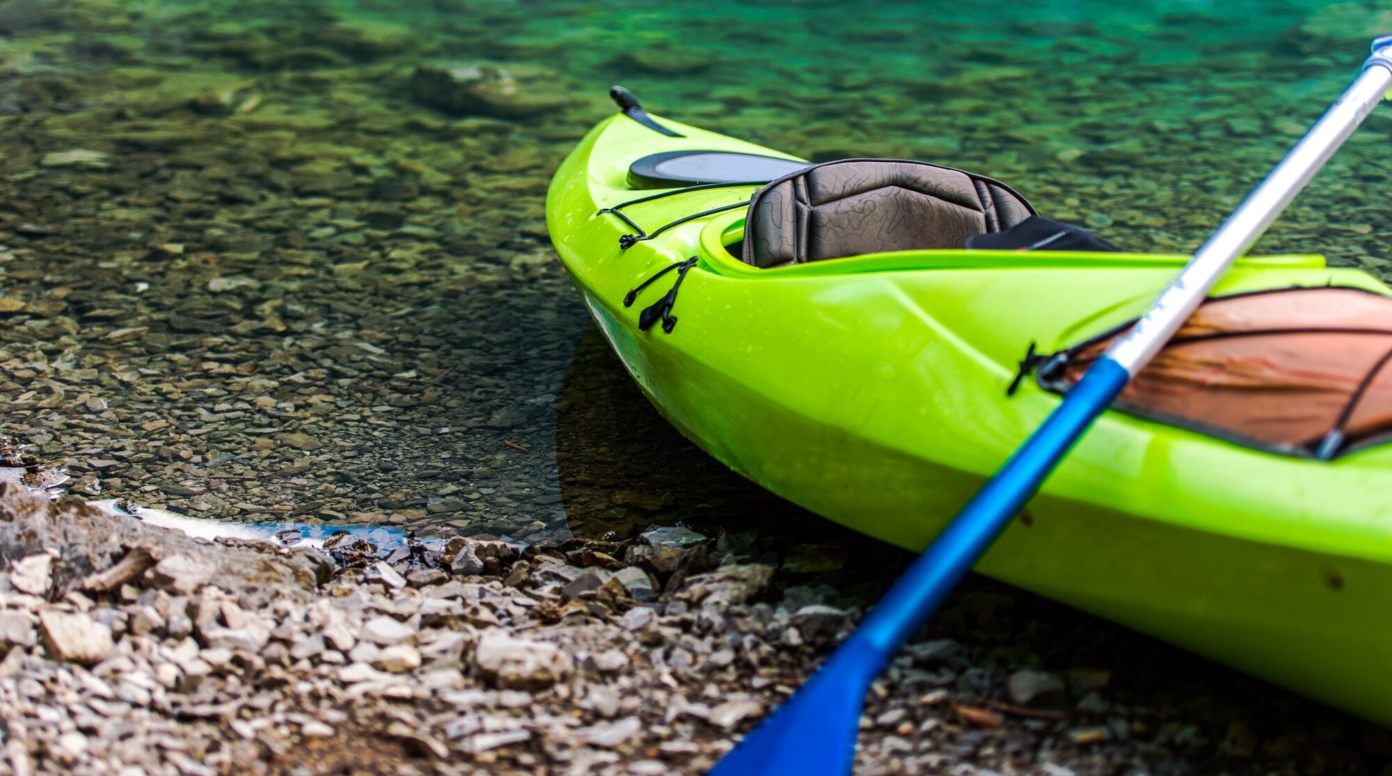 Kayak en tierra