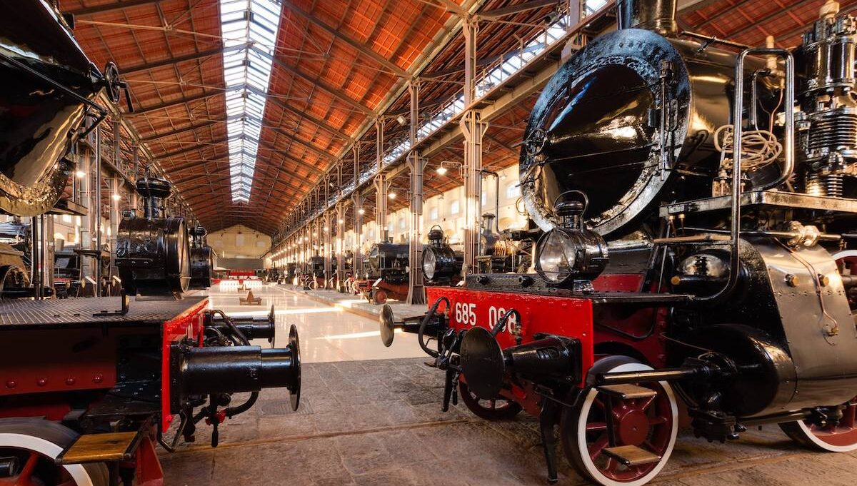 Trains at the Pietrarsa Museum