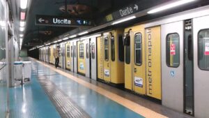 Metro line 1 Naples: limited service to the Piscinola-Dante section