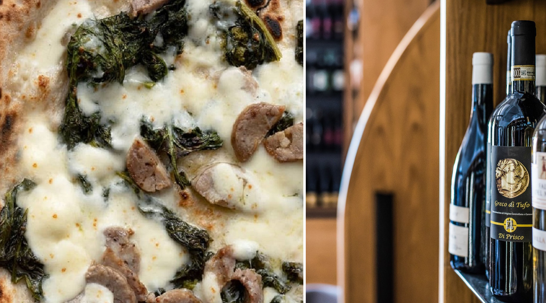 Pizza and wines from Campania