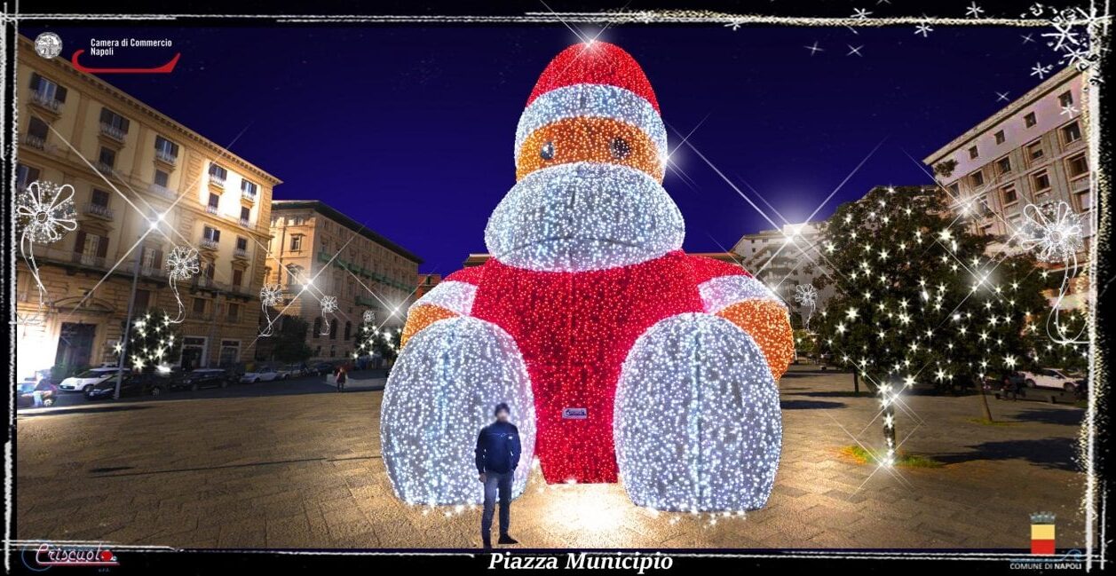 Iluminações de Natal em Nápoles