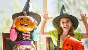 Enfants à Halloween