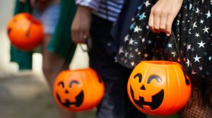 Citrouilles d'Halloween pour les friandises