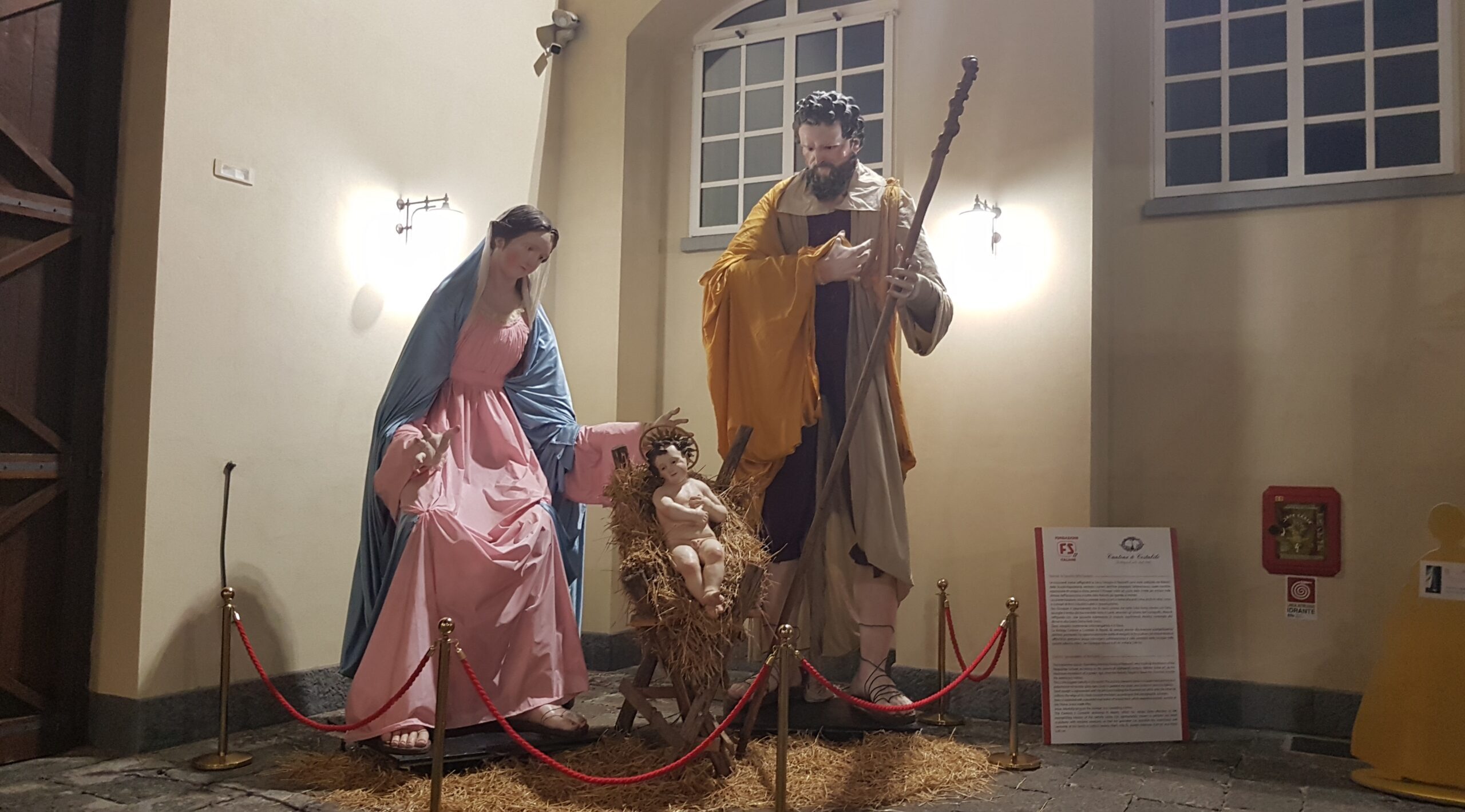 The giant Nativity at the Pietrarsa Museum