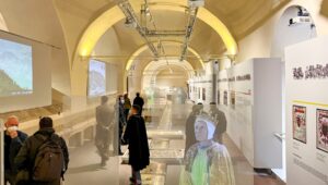 Die Galleria del Tempo im Königspalast von Neapel, eine Multimedia-Ausstellung zur Geschichte der Stadt