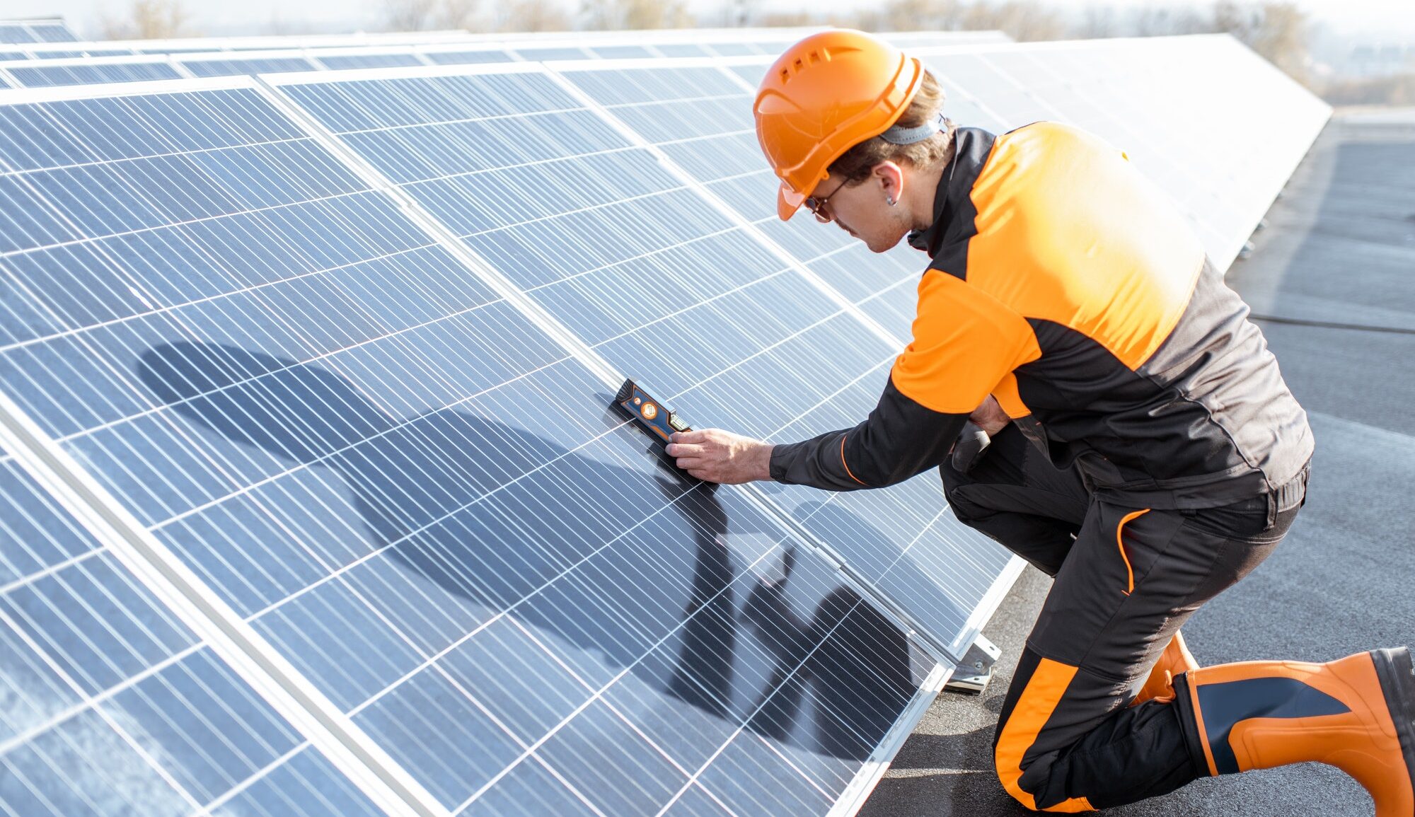 Pose de panneaux solaires