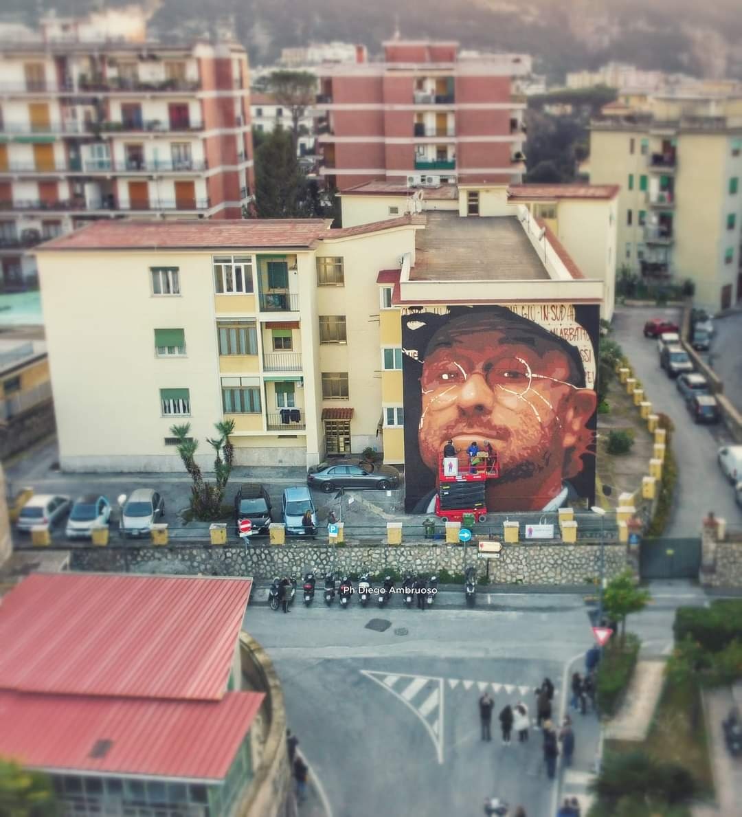 Mural by Jorit for Lucio Dalla