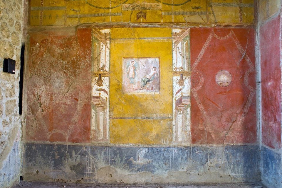 Pintado em uma Domus em Pompeia