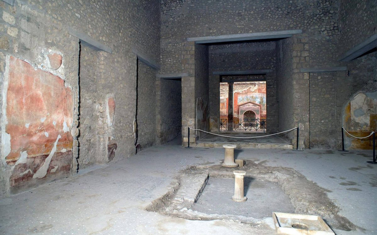 Innenraum eines Domus in Pompeji