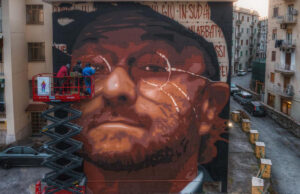 Lucio Dalla di Jorit en Sorrento: la nueva gran obra del artista callejero